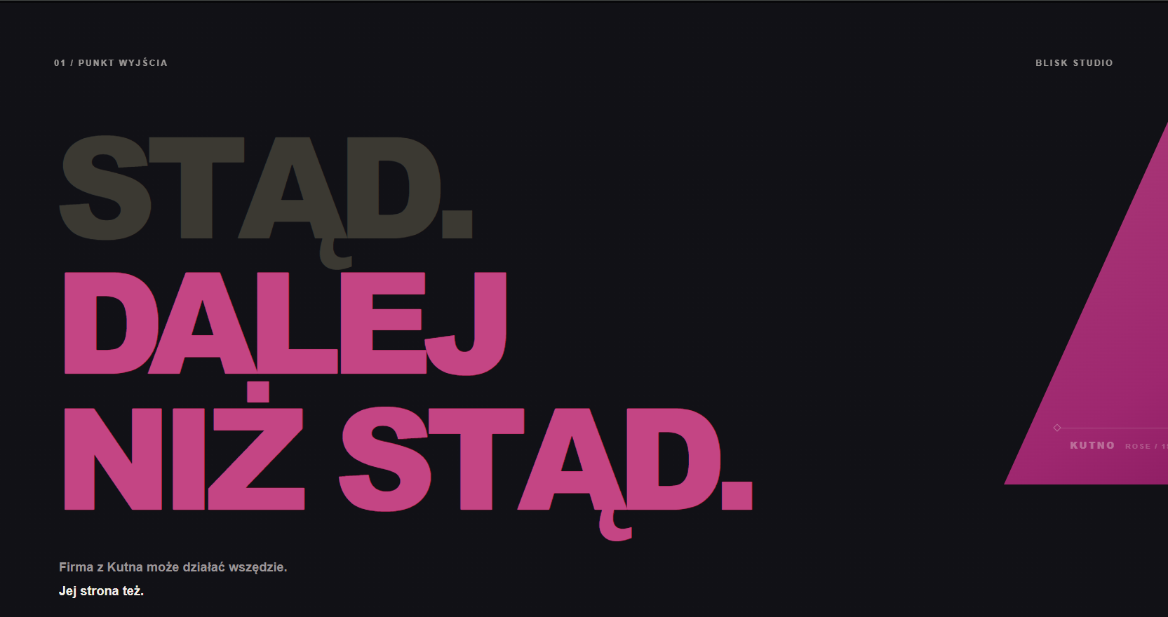 Stąd. Dalej niż stąd — lokalne pochodzenie i szersza perspektywa.